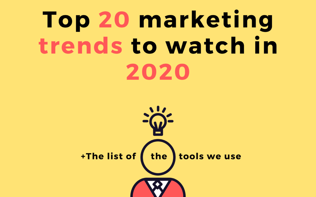 20 marketing trends to watch in 2020