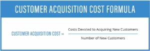 Customer acquisition cost formula